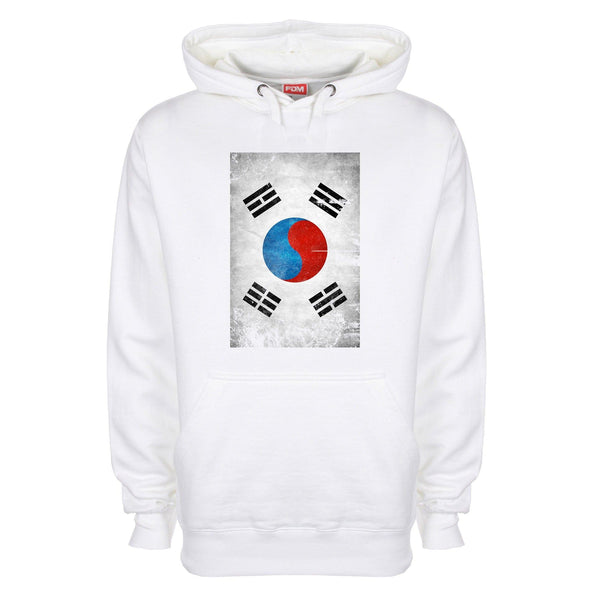 South Korea Distressed Flag Printed Hoodie - Mr Wings Emporium 