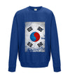 South Korea Distressed Flag Printed Sweatshirt - Mr Wings Emporium 