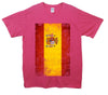 Spain Distressed Flag Printed T-Shirt - Mr Wings Emporium 