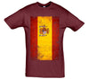 Spain Distressed Flag Printed T-Shirt - Mr Wings Emporium 