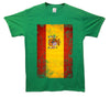 Spain Distressed Flag Printed T-Shirt - Mr Wings Emporium 