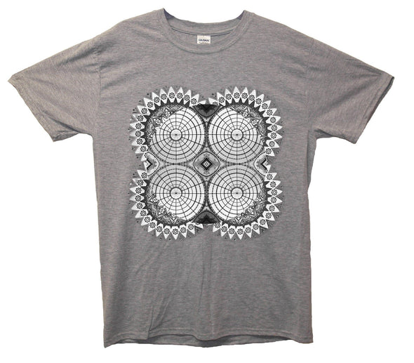 Spiral Optical Illusion Printed T-Shirt - Mr Wings Emporium 