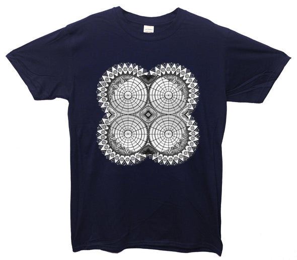 Spiral Optical Illusion Printed T-Shirt - Mr Wings Emporium 