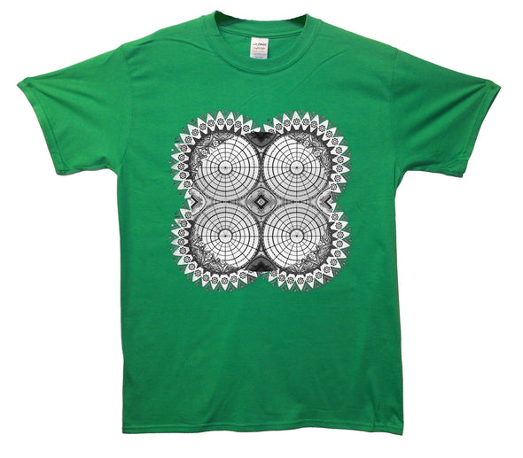 Spiral Optical Illusion Printed T-Shirt - Mr Wings Emporium 