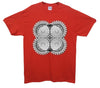 Spiral Optical Illusion Printed T-Shirt - Mr Wings Emporium 