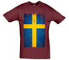 Sweden Distressed Flag Printed T-Shirt - Mr Wings Emporium 