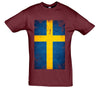 Sweden Distressed Flag Printed T-Shirt - Mr Wings Emporium 