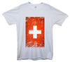 Switzerland Distressed Flag Printed T-Shirt - Mr Wings Emporium 
