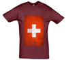 Switzerland Distressed Flag Printed T-Shirt - Mr Wings Emporium 