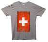 Switzerland Distressed Flag Printed T-Shirt - Mr Wings Emporium 
