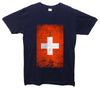 Switzerland Distressed Flag Printed T-Shirt - Mr Wings Emporium 