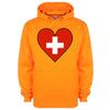 Switzerland Flag Heart Printed Hoodie - Mr Wings Emporium 