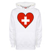 Switzerland Flag Heart Printed Hoodie - Mr Wings Emporium 