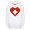 Switzerland Flag Heart Printed Hoodie - Mr Wings Emporium 