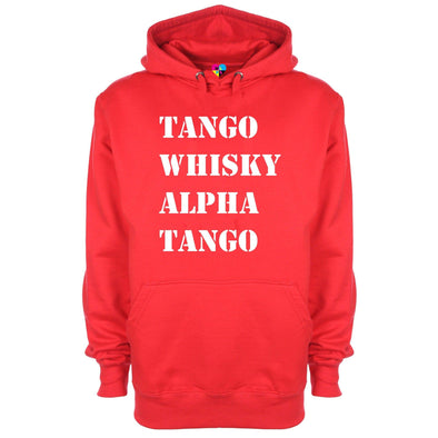 Tango Whisky Alpha Tango Phonetic Alaphabet Printed Hoodie - Mr Wings Emporium 