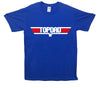 Top Gun Top Dad Printed T-Shirt - Mr Wings Emporium 