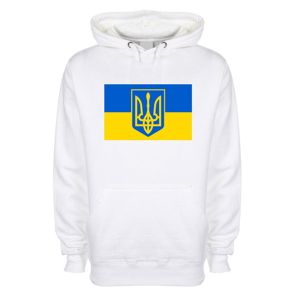 Tryzub Ukraine Flag Printed Hoodie - Mr Wings Emporium 