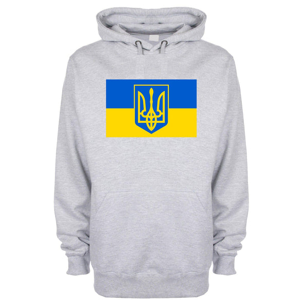 Tryzub Ukraine Flag Printed Hoodie - Mr Wings Emporium 