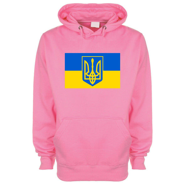 Tryzub Ukraine Flag Printed Hoodie - Mr Wings Emporium 