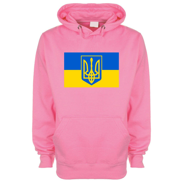 Tryzub Ukraine Flag Printed Hoodie - Mr Wings Emporium 