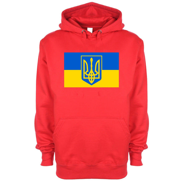 Tryzub Ukraine Flag Printed Hoodie - Mr Wings Emporium 