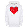 Turkey Flag Heart Printed Hoodie - Mr Wings Emporium 