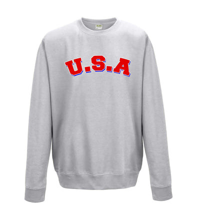 U.S.A Printed Sweatshirt - Mr Wings Emporium 