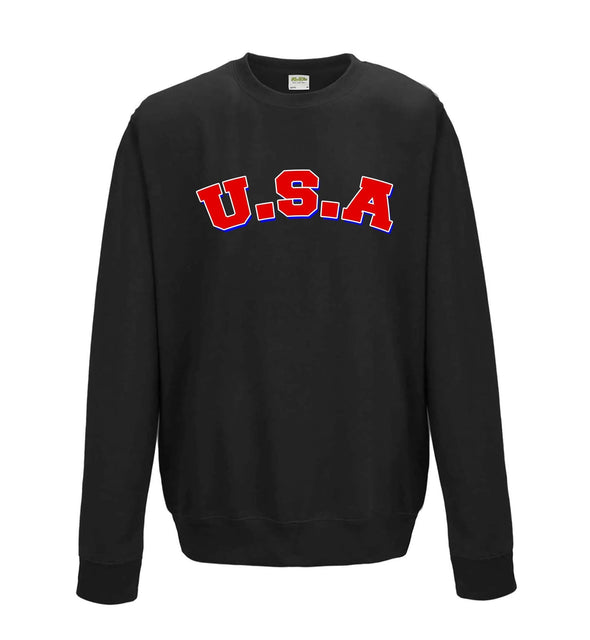 U.S.A Printed Sweatshirt - Mr Wings Emporium 