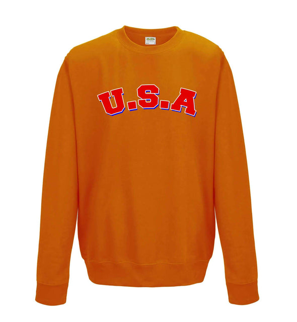 U.S.A Printed Sweatshirt - Mr Wings Emporium 