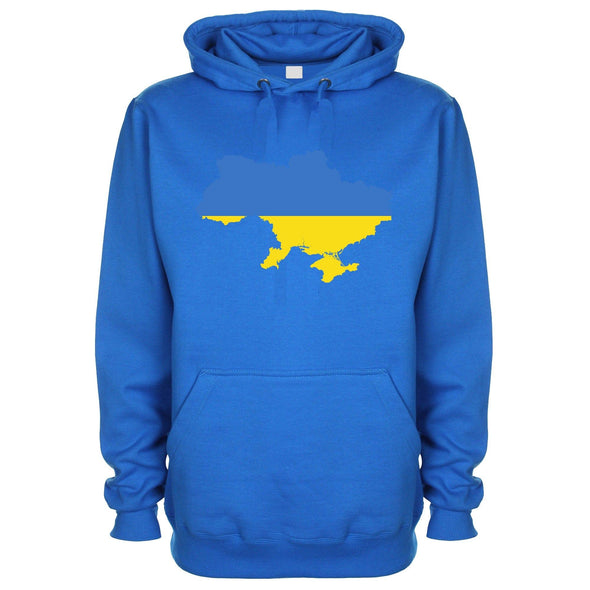 Ukraine Country Flag Printed Hoodie - Mr Wings Emporium 