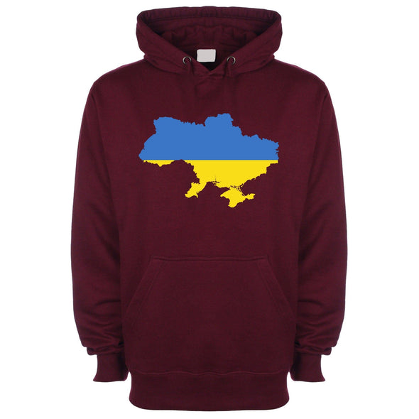 Ukraine Country Flag Printed Hoodie - Mr Wings Emporium 