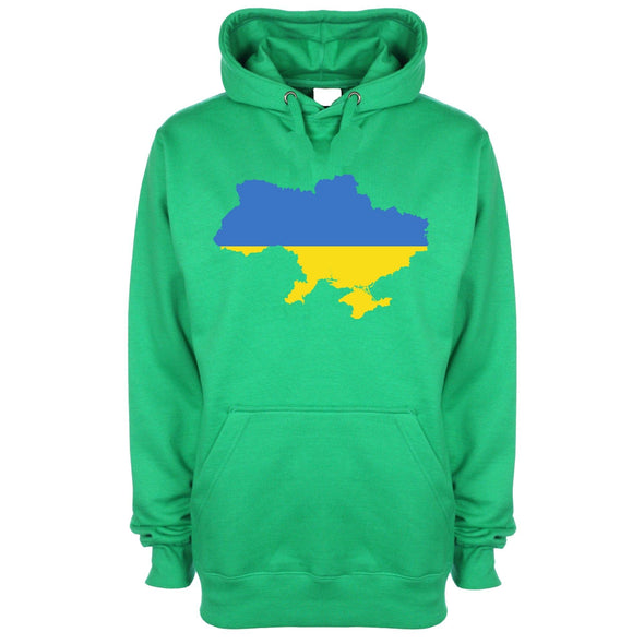 Ukraine Country Flag Printed Hoodie - Mr Wings Emporium 