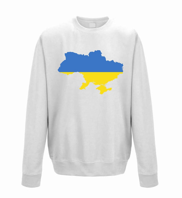 Ukraine Country Flag Printed Sweatshirt - Mr Wings Emporium 