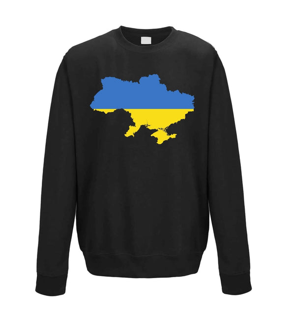 Ukraine Country Flag Printed Sweatshirt - Mr Wings Emporium 