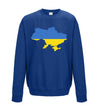 Ukraine Country Flag Printed Sweatshirt - Mr Wings Emporium 
