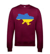 Ukraine Country Flag Printed Sweatshirt - Mr Wings Emporium 