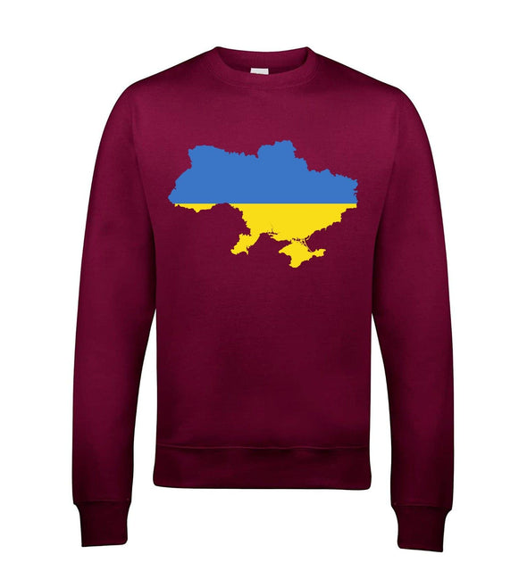 Ukraine Country Flag Printed Sweatshirt - Mr Wings Emporium 