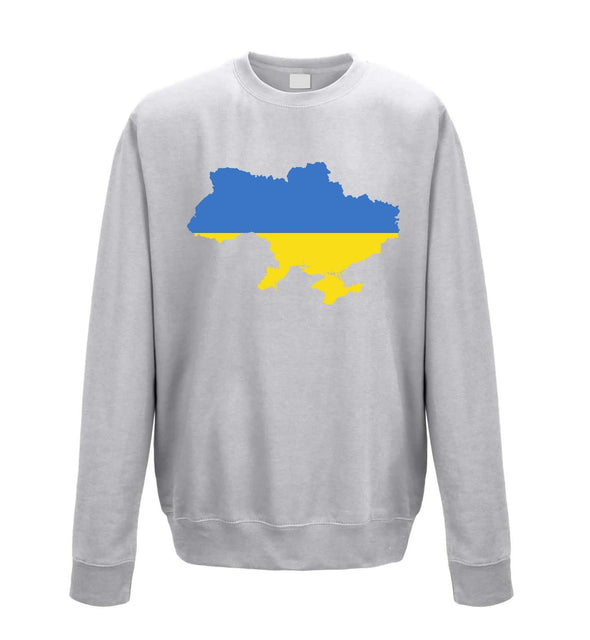 Ukraine Country Flag Printed Sweatshirt - Mr Wings Emporium 