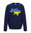 Ukraine Country Flag Printed Sweatshirt - Mr Wings Emporium 