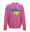 Ukraine Country Flag Printed Sweatshirt - Mr Wings Emporium 