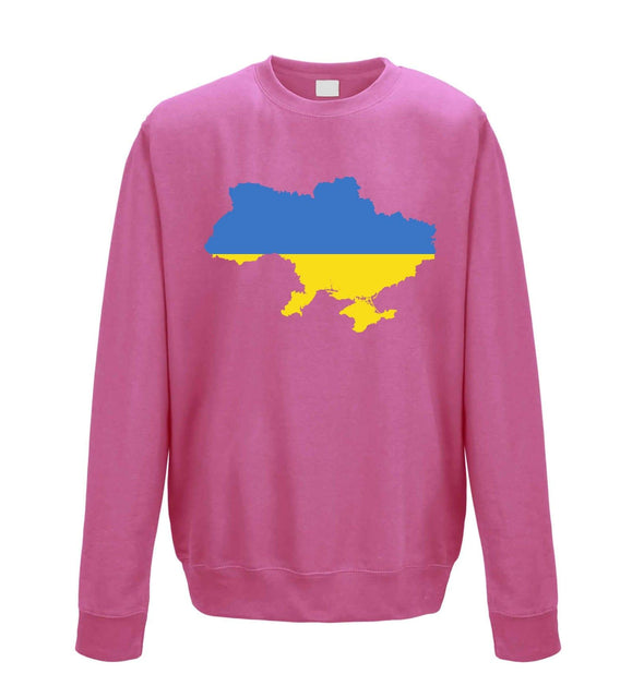 Ukraine Country Flag Printed Sweatshirt - Mr Wings Emporium 