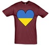 Ukraine Flag Heart Printed T-Shirt - Mr Wings Emporium 