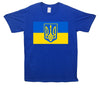 Ukraine Flag Tryzub Printed T-Shirt - Mr Wings Emporium 