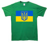 Ukraine Flag Tryzub Printed T-Shirt - Mr Wings Emporium 