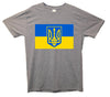 Ukraine Flag Tryzub Printed T-Shirt - Mr Wings Emporium 