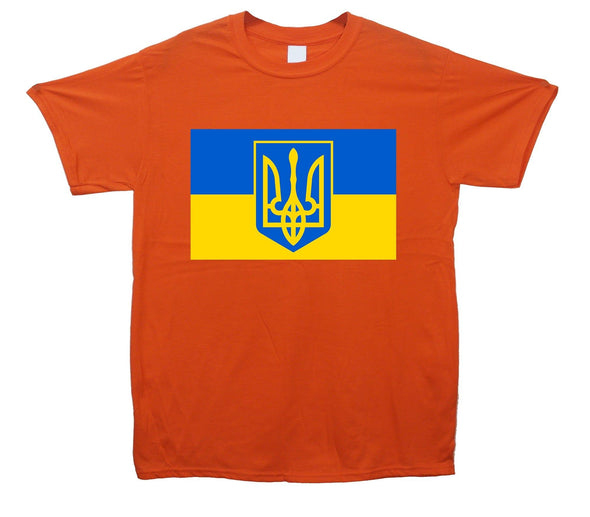 Ukraine Flag Tryzub Printed T-Shirt - Mr Wings Emporium 