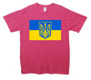 Ukraine Flag Tryzub Printed T-Shirt - Mr Wings Emporium 