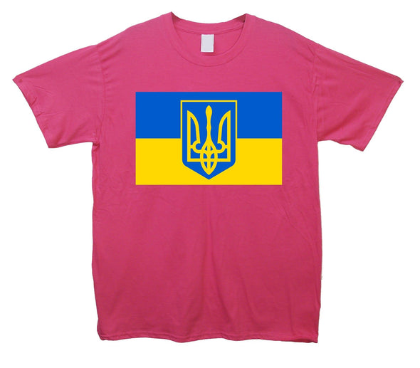 Ukraine Flag Tryzub Printed T-Shirt - Mr Wings Emporium 
