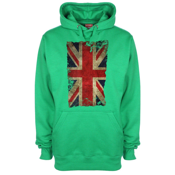 Union Jack Britain Distressed Flag Printed Hoodie - Mr Wings Emporium 