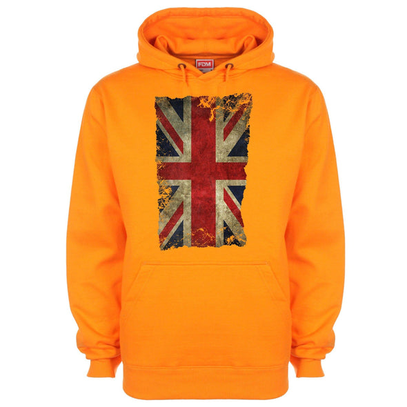 Union Jack Britain Distressed Flag Printed Hoodie - Mr Wings Emporium 